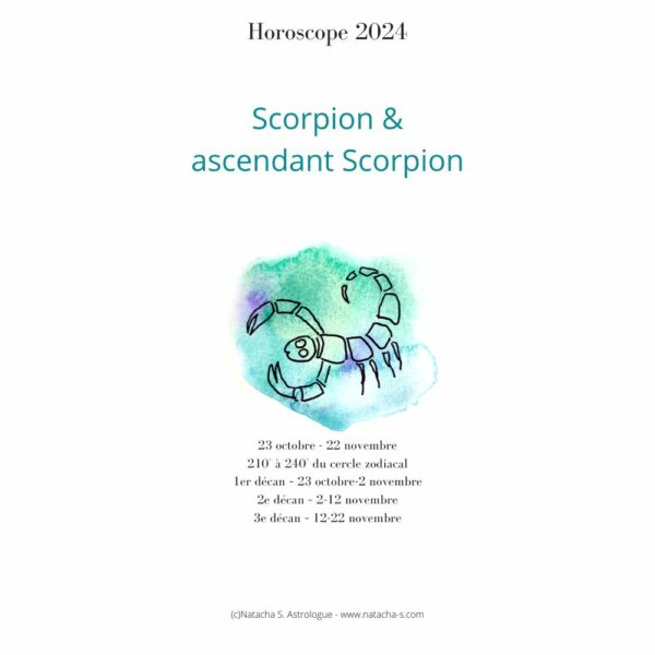 Horoscope Scorpion 2024